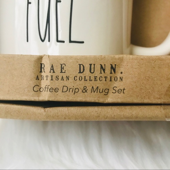 NWT Rae Dunn COFFEE TEACHER FUEL Coffee Drip Mug - Picture 3 of 6